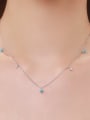 thumb 925 Sterling Silver Turquoise Heart Minimalist Necklace 2
