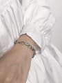 thumb Vintage Sterling Silver With Simple Retro Hollow Chain  Bracelets 1