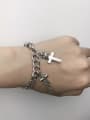 thumb 925 Sterling Silver With Antique Silver Vintage Cross Bracelets 1