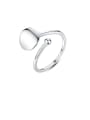 thumb 925 Sterling Silver Smooth Round Minimalist  Free Size Band Ring 0
