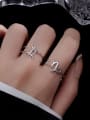 thumb 925 Sterling Silver Constellation Dainty Band Ring 1