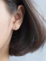 thumb 925 Sterling Silver Simple fashion asymmetrical notes  Stud Earring 1