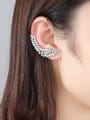 thumb Copper Cubic Zirconia Geometric Luxury Stud Earring 1