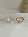 thumb 925 Sterling Silver Irregular Wavy Lines Trend Band Ring 0