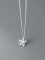 thumb 925 Sterling Silver Snowflake Minimalist Necklace 1