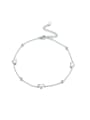 thumb 925 Sterling Silver Heart Minimalist Anklet 3