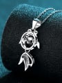 thumb 925 Sterling Silver  0.3ct Moissanite   Dainty Fish Pendant Necklace 2
