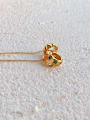 thumb Copper Emerald Green Round Minimalist Choker Necklace 1