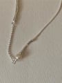 thumb 925 Sterling Silver Irregular Vintage Necklace 0