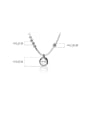 thumb 925 Sterling Silver Round Minimalist Initials Necklace 3