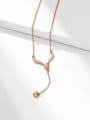 thumb Alloy Deer Dainty Lariat Necklace 1