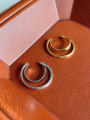 thumb 925 Sterling Silver Double Loop Ear Clamp (Single)  Minimalist Hoop Earring 1
