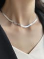 thumb 925 Sterling Silver Snake Chain Minimalist Necklace 3
