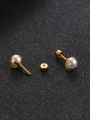 thumb Titanium Steel Imitation Pearl Geometric Minimalist Stud Earring 2