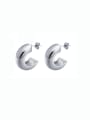 thumb Stainless steel Geometric Minimalist Stud Earring 3