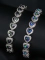 thumb Brass Cubic Zirconia Heart Luxury Bracelet 2
