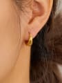 thumb Stainless steel Geometric Minimalist Huggie Earring 1