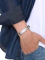 thumb Stainless Steel With White Gold Plated Simplistic Geometric Bracelets 2
