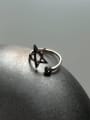 thumb 925 Sterling Silver Hollow Star Vintage Band Ring 2