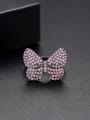 thumb Copper Cubic Zirconia Butterfly Cute Free Size Band Ring 3
