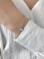 thumb 925 Sterling Silver  Retro smiley five-pointed star Link Bracelet 3