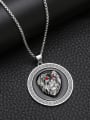 thumb Stainless steel Chain Alloy Pendant Lion Hip Hop Long Strand Necklace 2