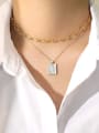 thumb 925 Sterling Silver Shell Minimalist  Geometric Pendant  Necklace 2