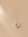 thumb 925 Sterling Silver Hollow Heart Minimalist Necklace 0