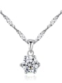 thumb 925 Sterling Silver Cubic Zirconia Pendant Necklace 0