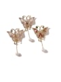thumb Copper Cubic Zirconia Multi Color Butterfly Cute Brooches 0