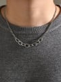 thumb Stainless steel Geometric Hip Hop Necklace 1