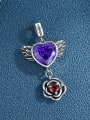 thumb 925 Sterling Silver Cubic Zirconia Vintage Heart  Pendant 1