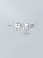 thumb 925 Sterling Silver  Cute Robot Stud Earring 3