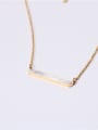 thumb Stainless steel Shell Geometric Minimalist Necklace 0