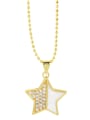 thumb Brass Shell Star Vintage Cross Pendant Necklace 3