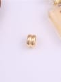 thumb Titanium With Imitation Gold Plated Simplistic  Double Layer  Irregular Band Rings 3