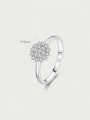 thumb 925 Sterling Silver Cubic Zirconia Round Minimalist Band Ring 2
