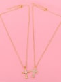 thumb Copper Cubic Zirconia Cross Vintage Pendant Necklace 4