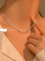 thumb 925 Sterling Silver Round Minimalist Chain Necklace 1