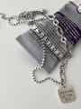 thumb 925 Sterling Silver Geometric Vintage Hollow Chain Necklace 0