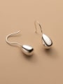 thumb 925 Sterling Silver Water Drop Minimalist Hook Earring 0