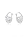 thumb 925 Sterling Silver With Gold Plated Punk Irregular Clip On Earrings 1