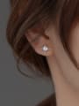 thumb 925 Sterling Silver Cubic Zirconia Star Minimalist Stud Earring 2