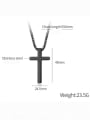 thumb Titanium Steel Cross Minimalist Regligious Necklace 4
