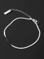 thumb 925 Sterling Silver  Minimalist  Snake Bone Chain Anklet 3