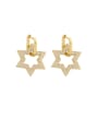 thumb Brass Cubic Zirconia Star Ethnic Stud Earring 3