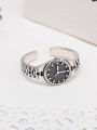 thumb 925 Sterling Silver Irregular Vintage Exquisite Watch  Band Ring 1