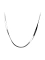 thumb 925 Sterling Silver  Minimalist Snake Bone Chain Necklace 4