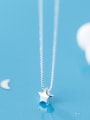 thumb 925 sterling silver simple fashion Pentagram Star Pendant Necklace 4