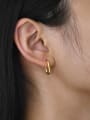thumb Stainless steel Geometric Minimalist Huggie Earring 1